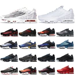 clear men cream Canada - 2022 Newest TN Plus 3 Tuned Running Shoes Mens White Black Purple Nebula Laser Blue Crimson Volt Glow Red Graphic Prints Trainers Sports Sneakers