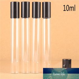 10ml Clear Glass Roll on Bottles Silver Cap Empty Essential Oil Bottle Perfume Portable Vials Metal Roller Free Shipping