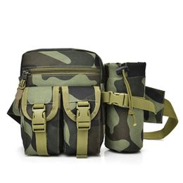 Men Wasit Bag Canvas Phone Pouch Casual Water Bottle Sling Bags for Outdoor Travel Cycling Climbing EDF88 Q0705