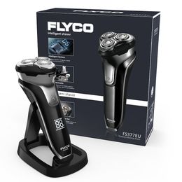 Portable and Useful Flyco FS377EU Electric Shaver Beard Trimmers with 3 Floating Heads for Men