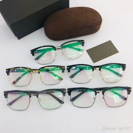 Newarrival high-quality eyeglass business eyebrow unisex frame 58-20-140 imported plank+metal frame for prescription glasses OEM outlet