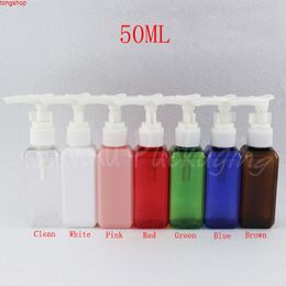 50ML Square Plastic Bottle With Bayonet Pump , 50CC Shampoo / Lotion Packaging Empty Cosmetic Container ( 50 PC/Lot )good qualtity