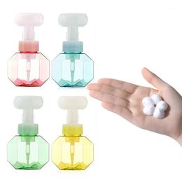 Liquid Soap Dispenser Flower Shape Dispensers Foam Refillable Bottle Distributor Shower Pump