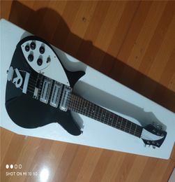 Left hand 325 electric guitar, black paint chrome plated metal hardware rosewood fingerboard, customizable