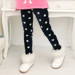 Fashion Thick Warm Trousers for baby Girls Leggings Pants Children Clothing Flower Butterfly Girls Pants High quality Winter Autumn