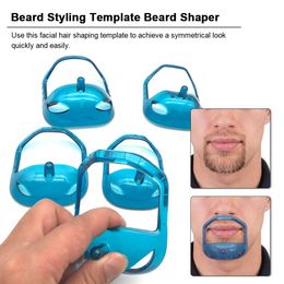 5Pcs/lot Metal Shaving Razor Stand Portable Useful Salon Mustache Beard Styling Template Beard Shaper Goatee Mustache Grooming Tool for Men