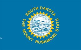 3x5 fts 90*150cm United States South Dakota State Flag 100% Polyester banner flags of SD state direct factory RRD13292