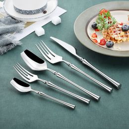 304 Stainless Steel Cutlery Set Mirror polish Silverware Dinnerware Set Tableware Dinner Spoon Fork Knife Dishwasher safe 201116