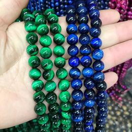 A Quality Natural Stone Beads Red Green Blue Black Tiger Eye Round Beads For Jewellery Making Pick Size 6 8mm Diy Making bbyEBv bdesports