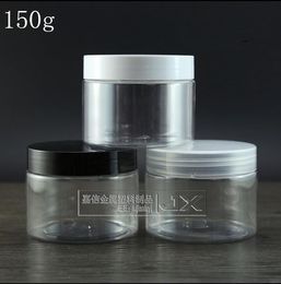 Free Shipping 150g/ml Clear lucency Plastic Empty Bottles Jar Ceram Lotion Pomade Eye Gel Small Sample Packing