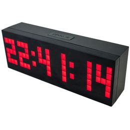 4 Colours LED Clock Digital Alarm Clock Wall Table Desktop New Design with Snooze Calendar Temperature Chiristmas gift present LJ201204