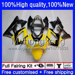 Body For HONDA CBR900 RR CBR 929RR 900CC 929CC 900 929 RR CC 900RR 50HM.19 CBR900RR Yellow grey CBR929RR 00 01 CBR929 RR 2000 2001 Fairings