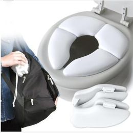 New Arrival Kids Potty Seat Cushion Foldable Soilet Seat Baby Toddler Travel Folding Padded Potty Seat Cushion Toilet Training 201117