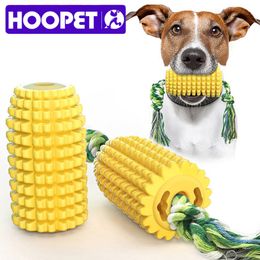 HOOPET Toys Funny Interactive Chew Toy For Tooth Clean Corn Molar Stick Pet Dog Teeth Brush LJ201125