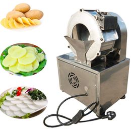 220Vegetable Slicer Fruite Vegetable Shred machine Vegetable dicer machine Multi-function Vegetable Cutter 180W Big Mouth3-5KG / min