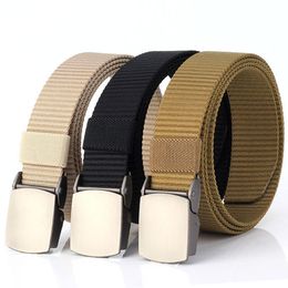 Unisex Quality Design Outdoor Casual Nylon Waist Belts Automatic Buckle Accessories Belt for Men 3.0cm Width