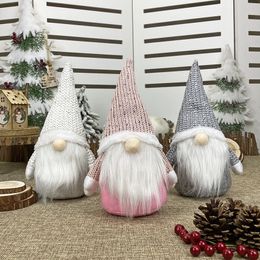 Holiday Gnome Handmade Swedish Tomte Christmas Elf Table Decoration Ornaments Thanks Giving Day Kids Gifts JK2011PH