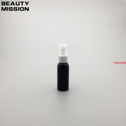 Wholesale 50pcs 30ml Black Plastic Perfume Bottle Refillable Cosmetic Women Make up Water Spray Container black Atomizersgood qualtity