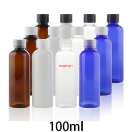 Empty 100ml Plastic Water Bottle Cosmetic Face Toners Makeup Cream Lotion Packaging Shampoo Shower Gel Container Free Shippingfree shipping