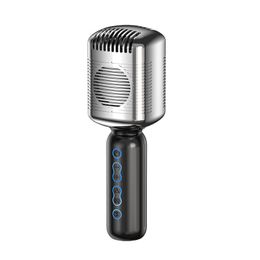 Retro Microphone Classic Retro Style Condenser Bluetooth Karaoke Portable Microphone Mic