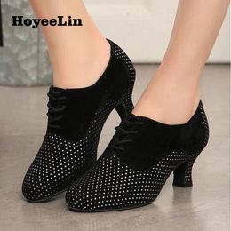 Heels Dance 436 Ballroom Hoyeelin Lace Up Modern Tango Waltz Dancing Practise Shoes Indoor Outsole 201017 50791 66296