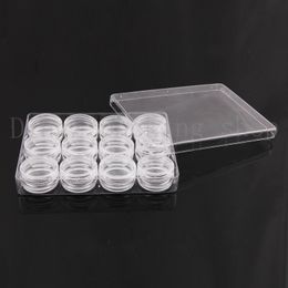 120pcs/lot 3g Small Empty Cosmetic Refillable Bottles Plastic Eyeshadow Makeup Face Cream Jar Pot Container Bottle