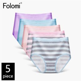 5 pcs/lot !Menstrual Period Panties Women Underwear Leakproof Cotton Physiological Ladies Cartoon Print Briefs 201112