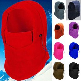 Winter Neck Gaiters Outdoor Riding Motorcycle Cycling Windproof Fleece Hood Face Scarves Solid Colour Thick Warm Snow Caps & Masks