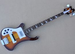 Left Hand 4 Strings Neck-thru-body Electric Bass Guitar with Rosewood Fretboard,Can be Customised