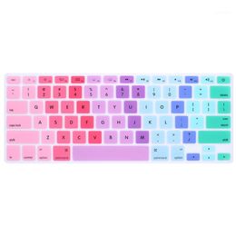 Keyboard Covers Protective Film Candy Gradation Colours Silicone Cover For Air Pro Retina 13 15 17 Protector Sticker1