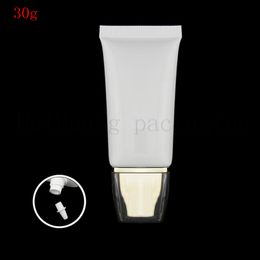 30X30g empty white lotion plastic soft tube for cosmetic skin care cream packaging,30g squeeze container bottles with screw cap