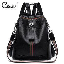 Luxury Soft Leather Women Travel bags High Qualtiy Durable Leather Backpack Fashion Large Capacity Girls