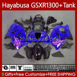 Hayabusa For SUZUKI GSXR 1300CC GSXR-1300 1300 CC 02 03 04 05 06 07 Body 74No.270 GSX-R1300 GSX R1300 96-07 GSXR1300 96 1996 1997 1998 1999 2000 2001 Fairings Blue flames