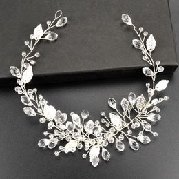 Baroque Korean Bride Rhinestone Hair Band Wedding Headdress Fashion Handmade Crystal Headband Ladies Head Jewellery Accessories J0121