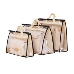 Storage Bags Breathable Transparent Moisture-proof Bag Wardrobe Sealed Leather Protection Finishing Hanging
