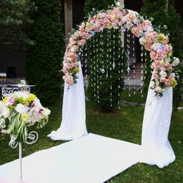 1M Customise artificial flower row wedding backdrop arch decor flower wall wedding road lead flower arrangement silk wall