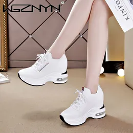 High Quality Women Vulcanised Shoes Ladies Chunky Trainers Hidden Heels Wedge Sneakers Breathable Platform Shoe Zapatillas Mujer
