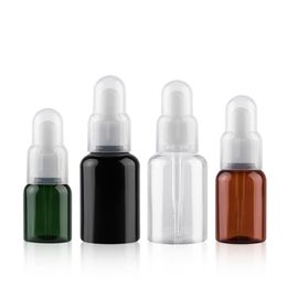 24 X 25ML 35ML 50ML Plastic Dropper Bottle Essential Oil Bottles ,Green Brown Black Container Empty Cosmetic Vial