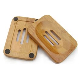Natural Bamboo Wooden Soap Dish Wooden Soap Tray Holder Storage Soap Rack Plate Box Container for Bath Shower Bathroom 50pcs Free
