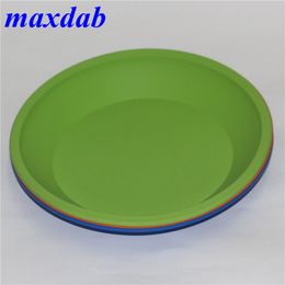 silicone wax dish deep pan circular shape 8"X8" friendly Non Stick Silicone Container Concentrate food grade circular silicone tray