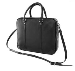 can custom Men Shoulder Briefcase Black Brown Leather Handbag Business Laptop Messenger Bag pattern fabric clutch tote case trunk box computer bags embossing flowe