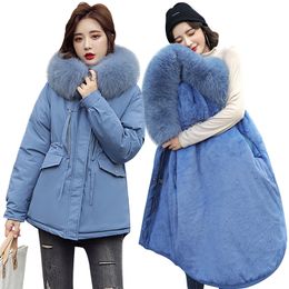 Winter Women Parkas new Winter -30 degrees thickened warm Parkas coat fashion fur collar hooded Winter jacket Parkas Women 201110