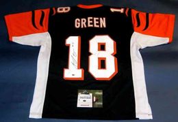 Custom Football Jersey Men Youth Women Vintage 18 A J GREEN Rare High School Size S-6XL or any name and number jerseys