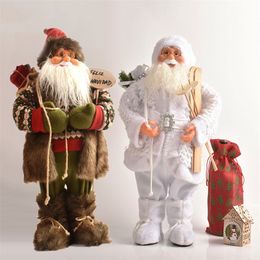 Natale Decor 2021 Новогодний подарок Санта-Клаус кукла кукол украшения подарки рождественские детские игрушки украшения с Рождеством 201203