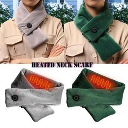 Limited Winter Heated Neck Scarf 3 Temperature Levels Heating Neckerchief Gift Warmer For Couple Lovers Cycling Caps & Masks