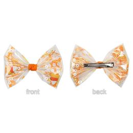 INS 4.5inch clear bows girls hair clips cute baby BB clips girls barrettes kids hair barrettes baby girls hair accessories