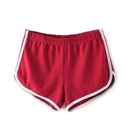 Women Gym Shorts cotton Underwear Soft Elastic Boxer fashion brave Lady red Yellow cute Slim sexy party Running Fitness Shorts