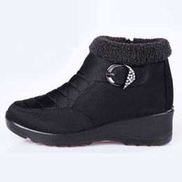 2021 Snow Boots Women Shoes Warm Woman Plush Fur Ankle Boots Winter Warm Female Flat Casual Winter Shoes Ultralight Footwear1