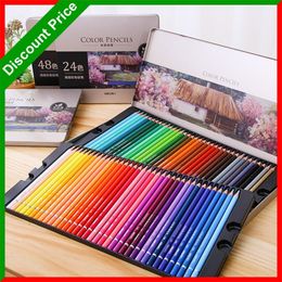 Premium 24/36/48/72 Colored Pencils lapices de colores Professional Soft Core Coloured Drawing Pencil Set for Coloring Books 201214