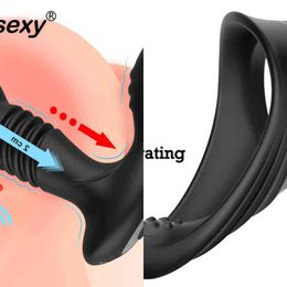 Nxy Sex Vibrators Anal Vibrator Prostate Masturbators Vibrations Erotic Massager for Men Butt Plug Dildos Remote Control Toys Adult 1227